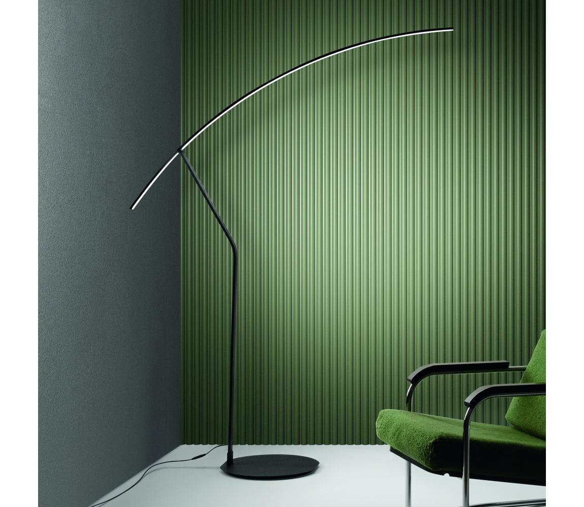 Ondaluce - LED Stmívatelná stojací lampa FOLAGA LED/30W/230V 190 cm černá PT.FOLAGA/NERO