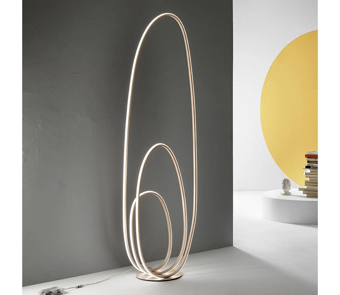 Ondaluce - LED Stmívatelná stojací lampa GOLDEN LED/45W/230V 160 cm zlatá PT.GOLDEN/ORO