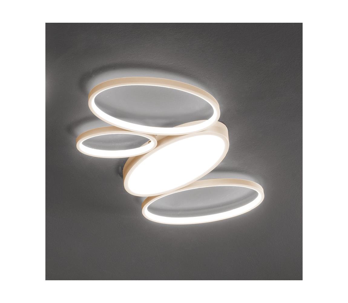 Ondaluce - LED Stmívatelné stropní svítidlo RICE LED/34W/230V 45x80 cm zlatá PL.RICE/GR-ORO