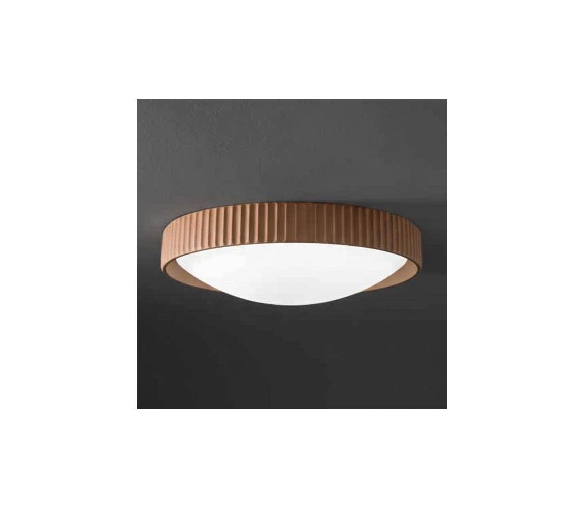 Ondaluce - LED Stropní svítidlo CONCRETE LED/20W/230V pr. 41 cm beton/hnědá PL.CONCRETE/RUGGIN