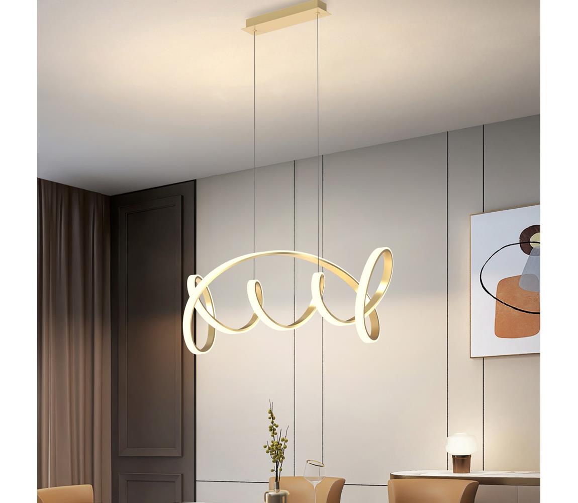 ONLI - LED Lustr na lanku KIRA LED/60W/230V 4000K zlatá 5083/SORO