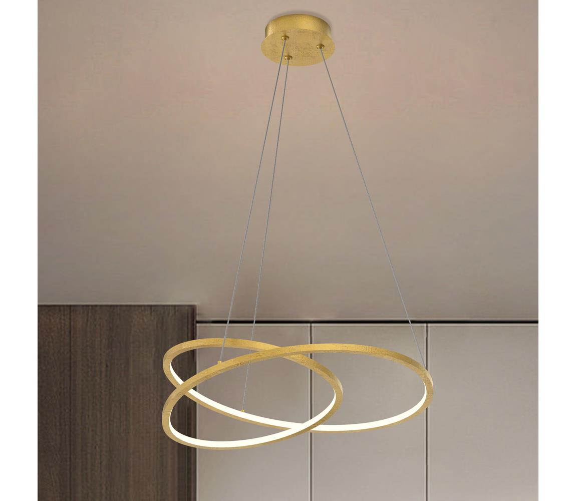 ONLI - LED Lustr na lanku LIBERTY LED/30W/230V 4000K zlatá 5081/SORO