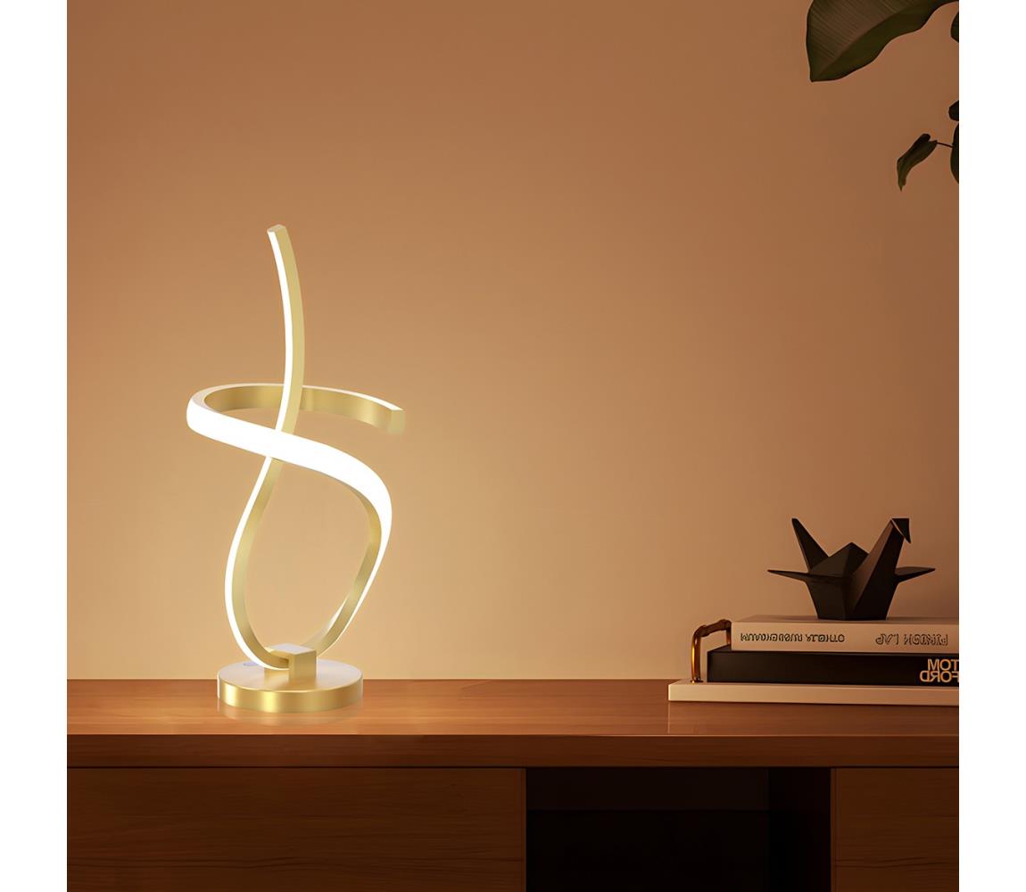 ONLI - LED Stolní lampa KIRA LED/12W/230V 4000K 38,5 cm zlatá 5083/LGORO