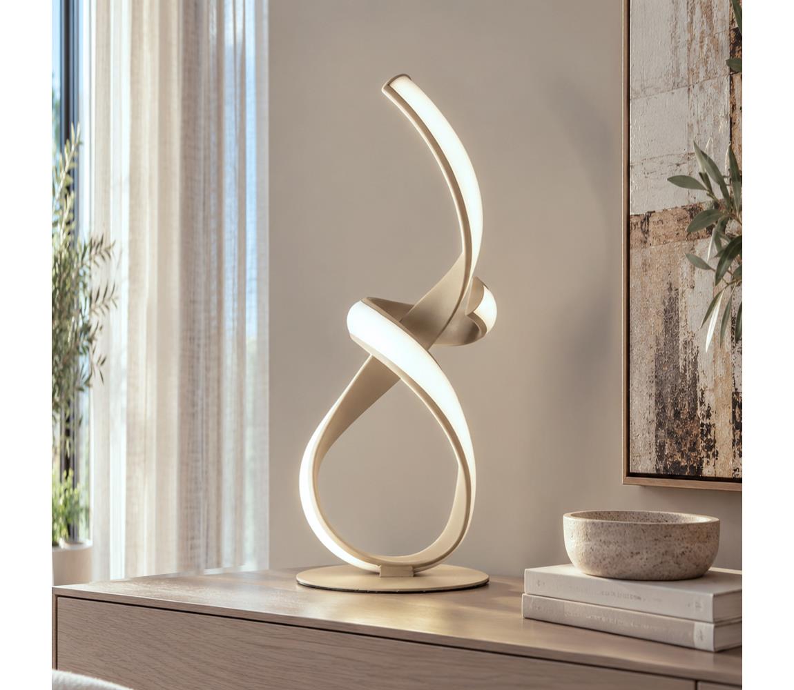 ONLI - LED Stolní lampa MATISSE LED/22W/230V 60 cm béžová 5114/LG