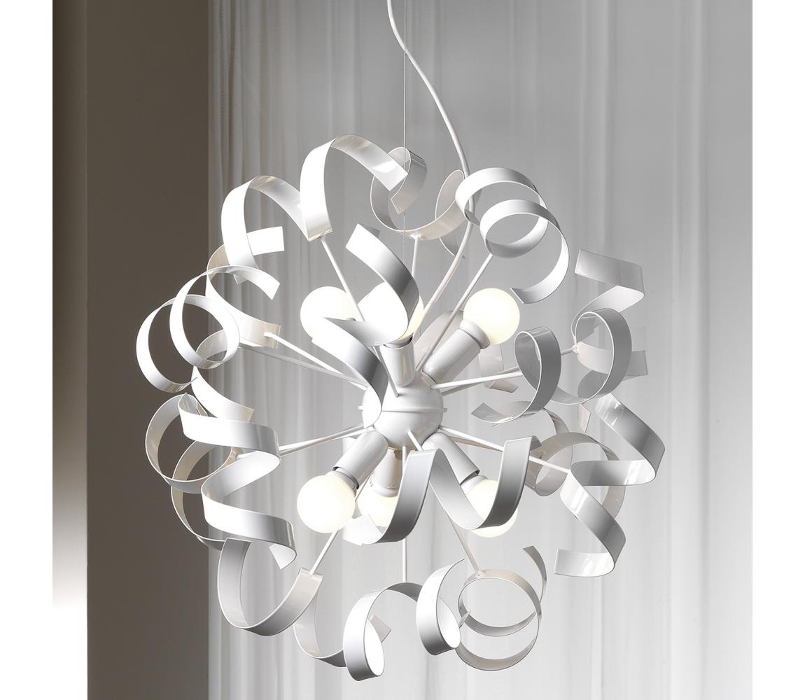 ONLI -  Lustr na lanku ZOE 6xE14/6W/230V bílá 4812/6B