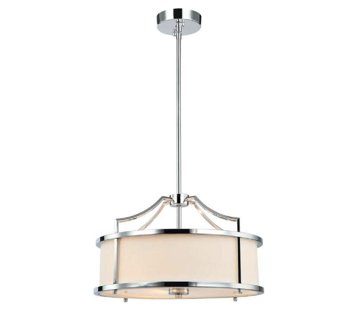 Open Design OR80865- Lustr na tyči STANZA 3xE27/15W/230V pr. 42 cm l. chrom/bílá OR80865