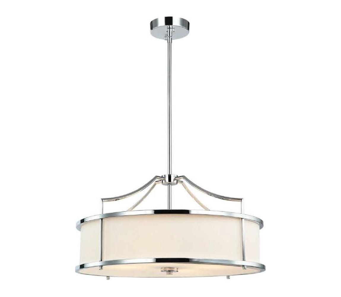 Open Design OR80872- Lustr na tyči STANZA 4xE27/15W/230V pr. 55 cm l. chrom/bílá OR80872