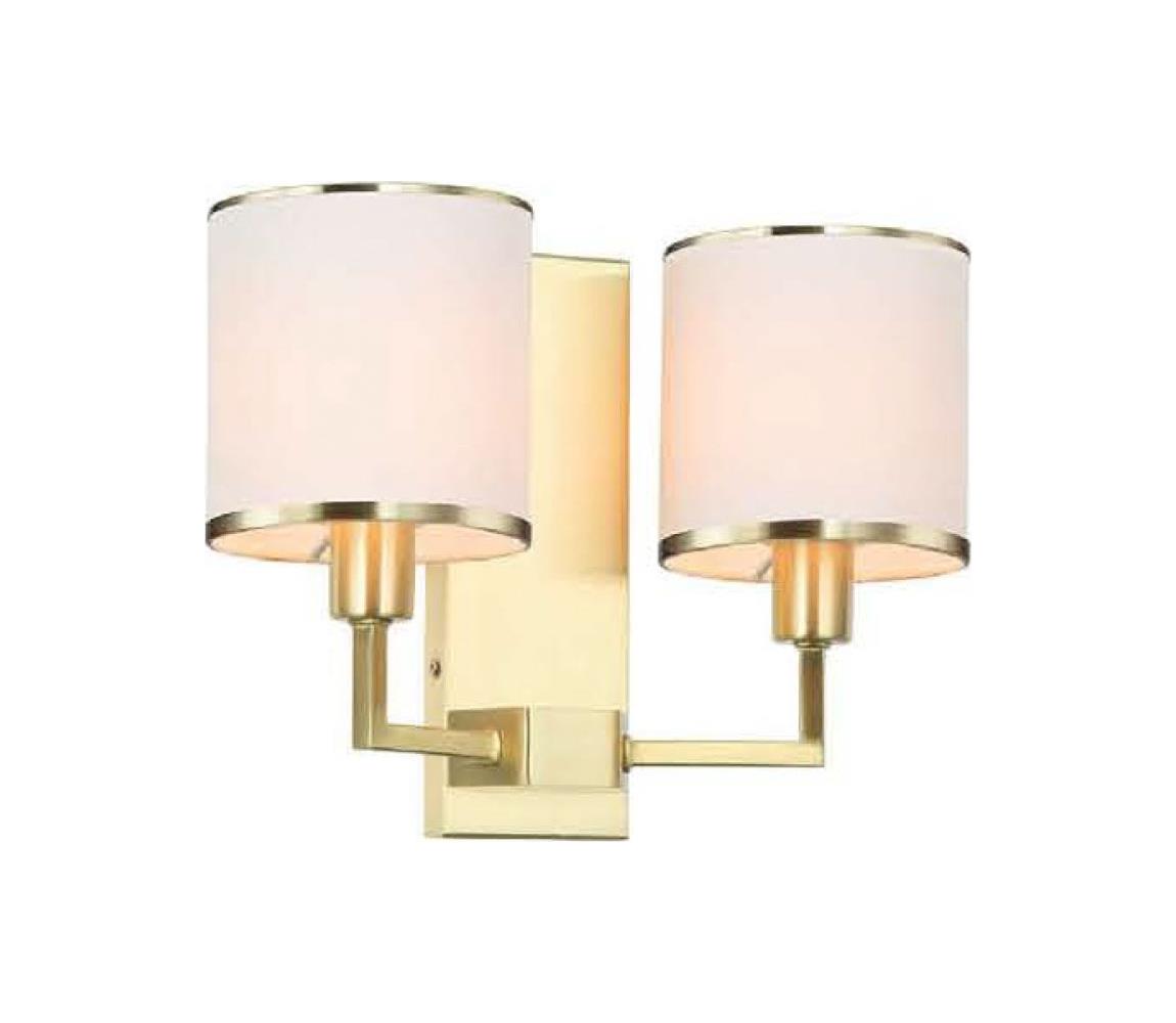 Open Design OR81503 - Nástěnná lampa CASA 2xE14/12W/230V mosaz/krémová OR81503
