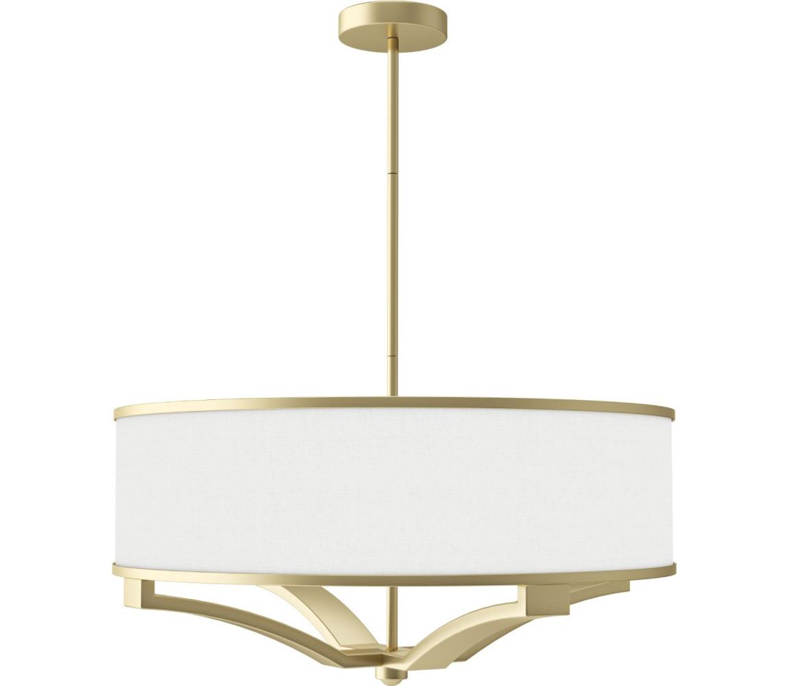 Open Design OR84818 - Lustr na tyči GERDO 4xE27/12W/230V mosaz/bílá OR84818