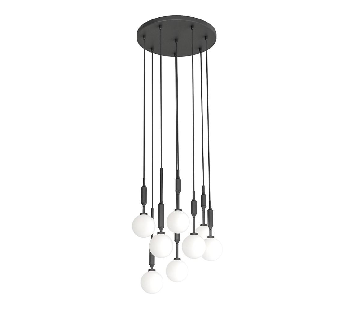 Open Design OR85341 - Lustr na lanku ERO 8xG9/8W/230V černá OR85341