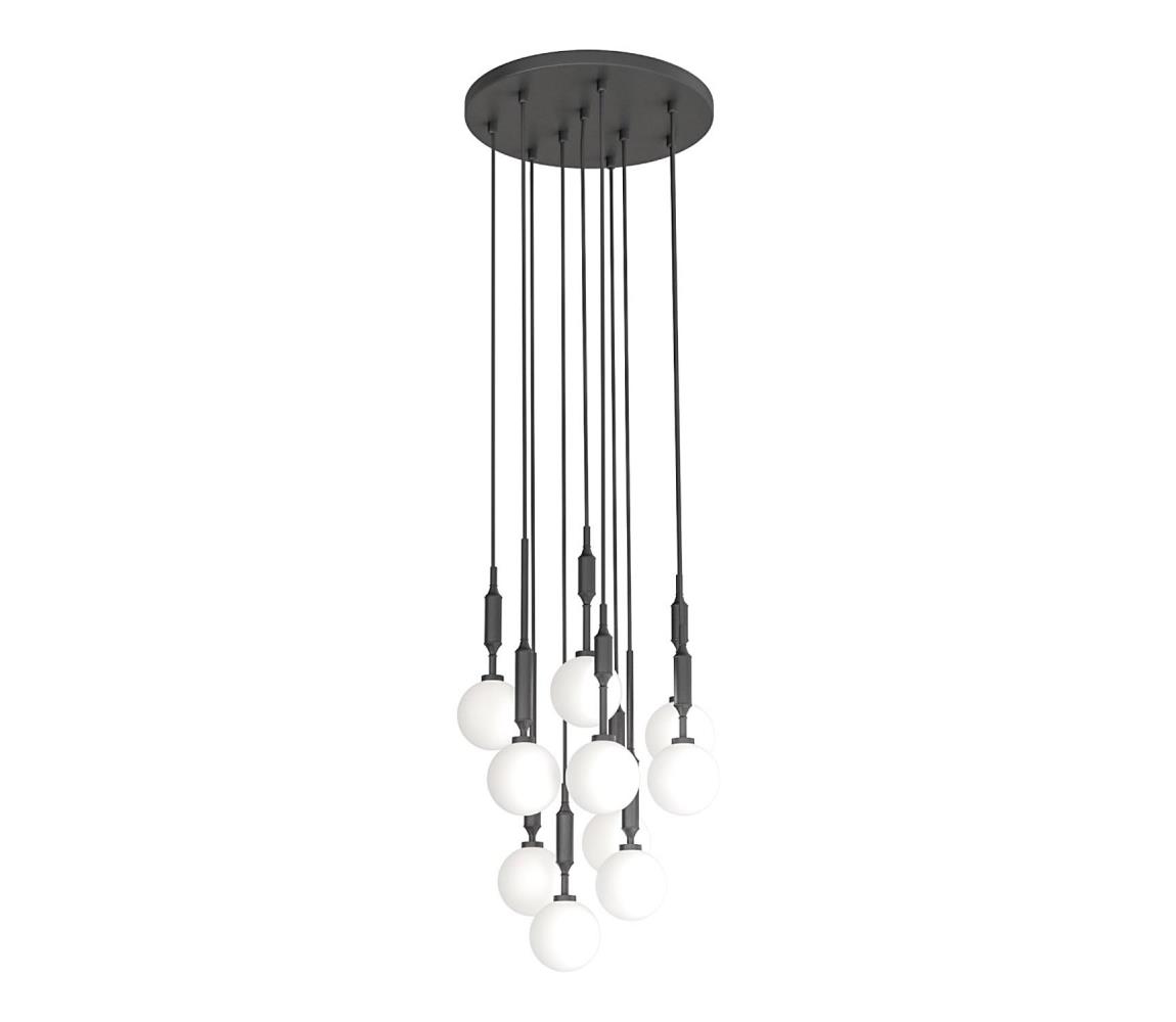 Open Design OR85372 - Lustr na lanku ERO 10xG9/8W/230V černá OR85372
