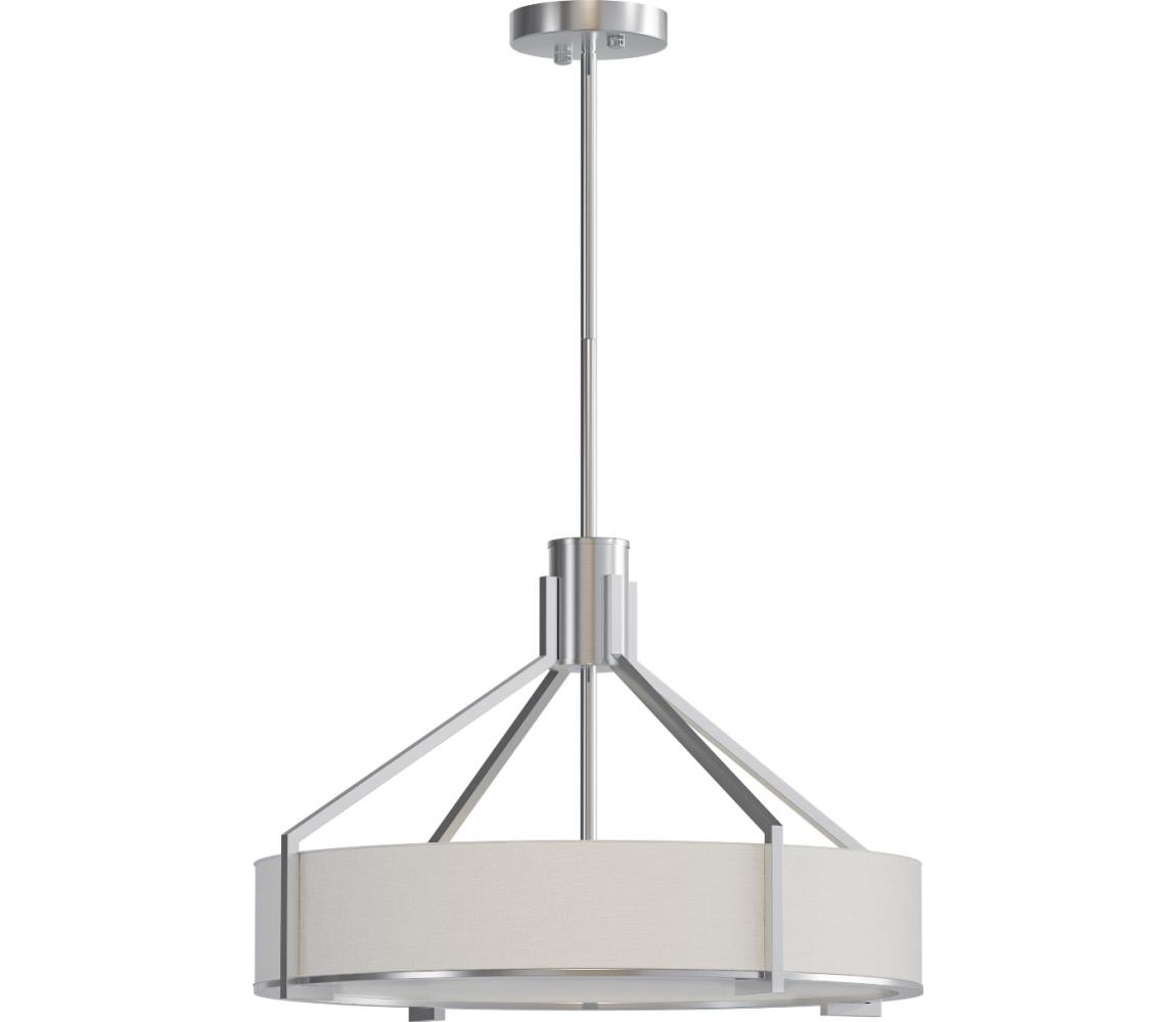 Open Design OR85624-Lustr na tyči DORETTO 4xE27/15W/230V pr. 50 cm m. chrom/bílá OR85624