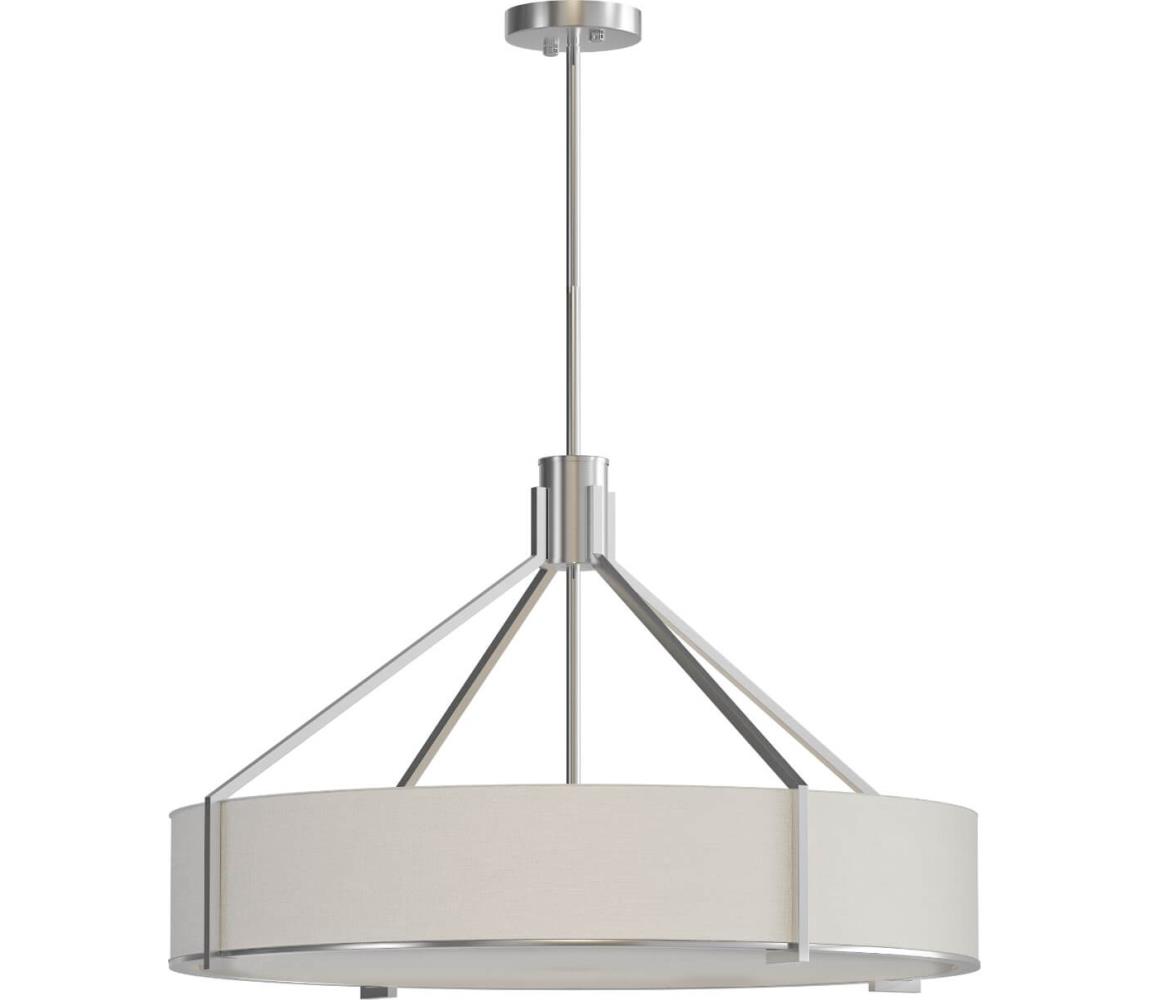 Open Design OR85655-Lustr na tyči DORETTO 6xE27/15W/230V pr. 70 cm m. chrom/bílá OR85655