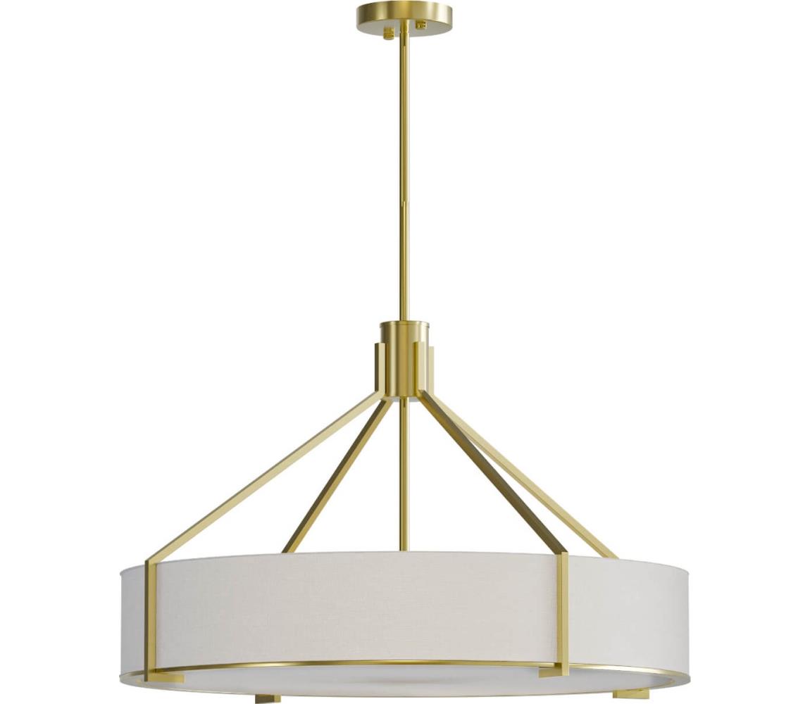 Open Design OR85662 - Lustr na tyči DORETTO 6xE27/15W/230V pr. 70 cm zlatá/bílá OR85662