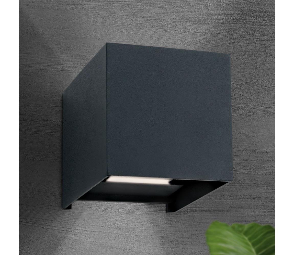 Orion AL 11-1192 - LED Venkovní nástěnné svítidlo CUBE 2xLED/3W/230V IP54 antr. AL 11-1192 anthrazit