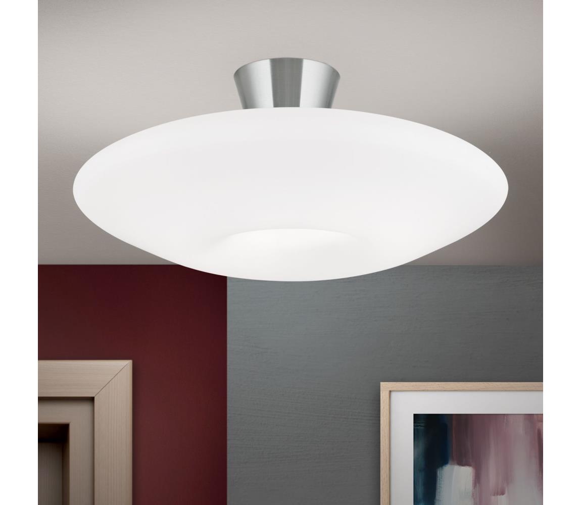 Orion DL 7-566/2 - Stropní svítidlo BLANC 2xE27/60W/230V pr. 49 cm matný chrom DL 7-566/2 satin/opal