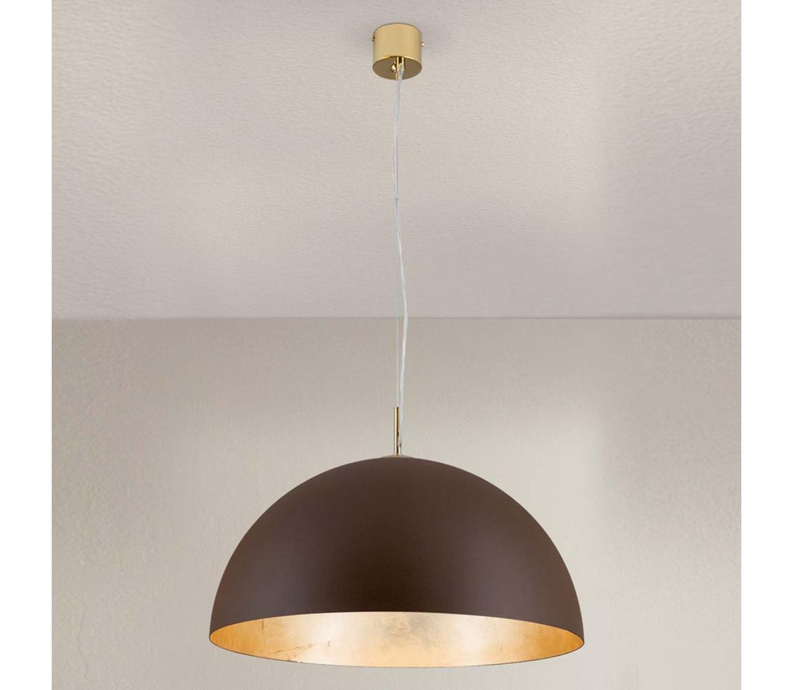 Orion HL 6-1623/1 - Lustr na lanku ELIANO 1xE27/60W/230V pr. 50 cm hnědá/zlatá HL 6-1623/1 Antik-gold