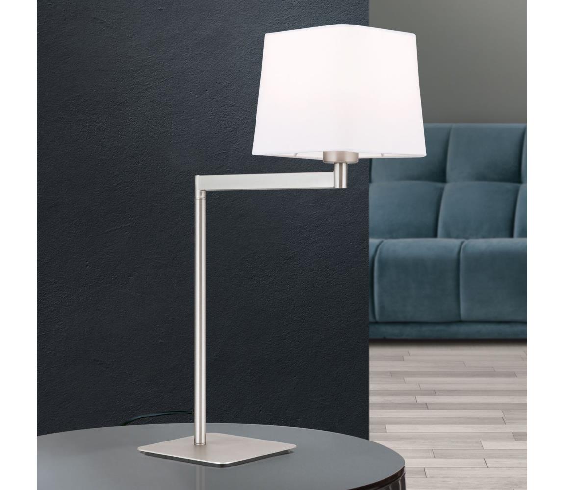 Orion LA 4-1209/1 - Stolní lampa CARLTON 1xE27/40W/230V bílá/matný chrom LA 4-1209/1 satin
