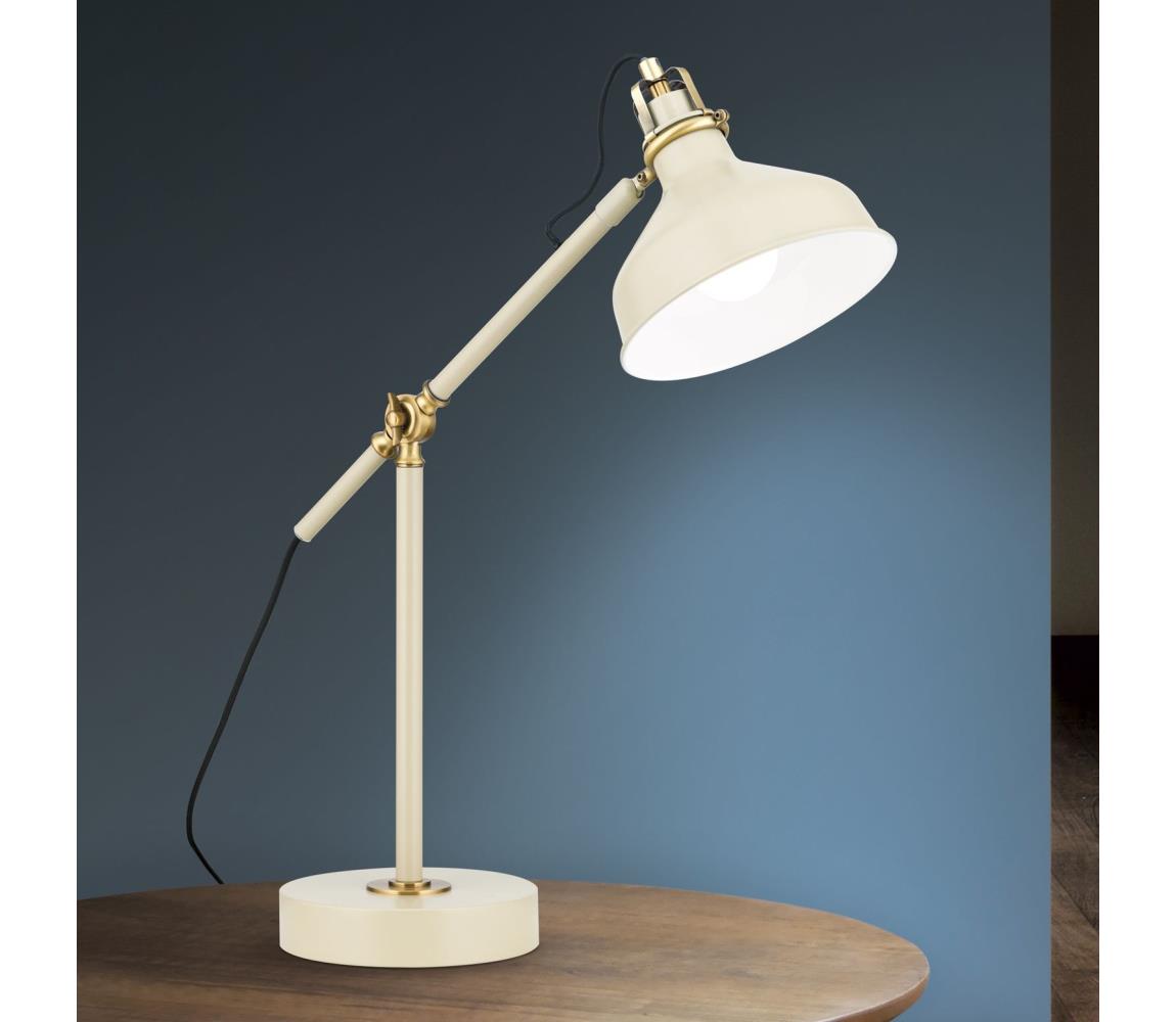 Orion LA 4-1222/1 - Stolní lampa SCHILLER 1xE27/40W/230V krémová/bronz LA 4-1222/1 khaki/patina