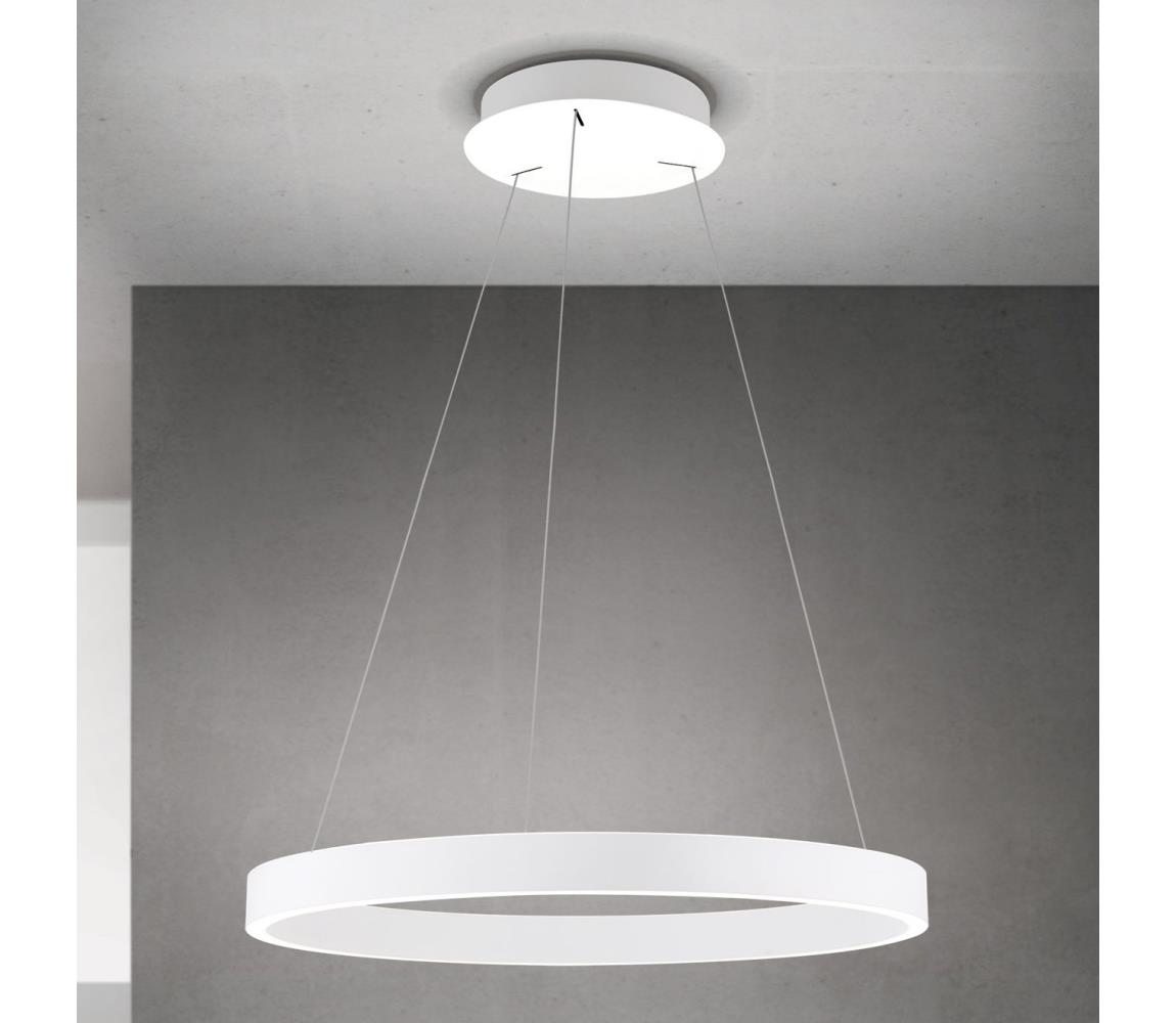 Orion - LED Stm. lustr na lanku KOLK LED/60W/230V 2700/3000/4000K pr. 60 cm bílá HL 6-1717/60 weiß