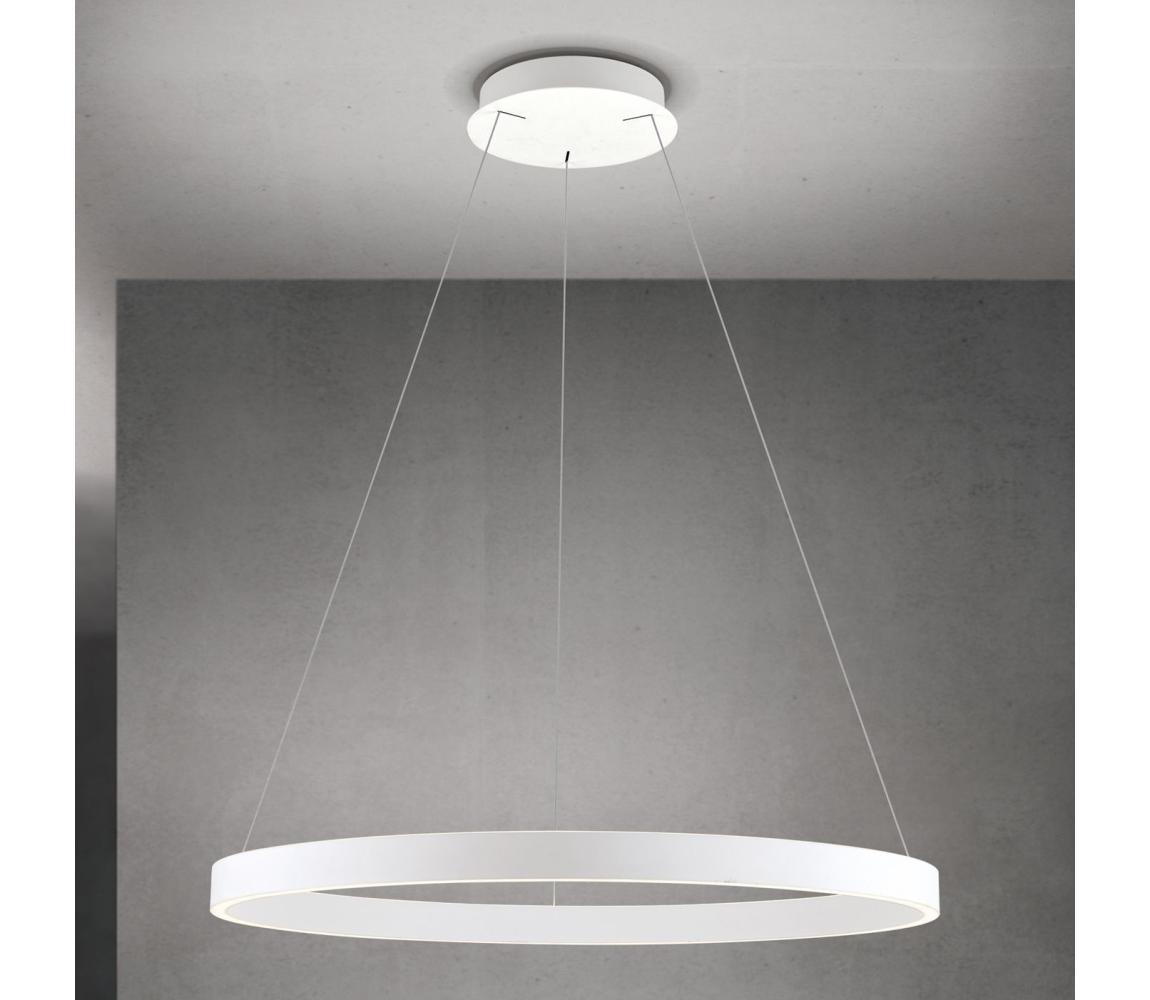 Orion - LED Stm. lustr na lanku KOLK LED/80W/230V 2700/3000/4000K pr. 80 cm bílá HL 6-1717/80 weiß