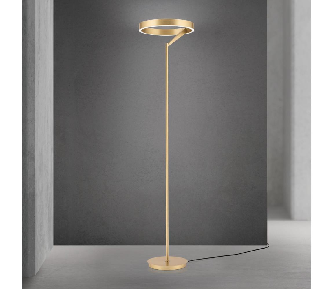 Orion - LED Stmívatelná stojací lampa KOLK LED/40W/230V 2700/4000K zlatá Stl 12-1293 gold-matt
