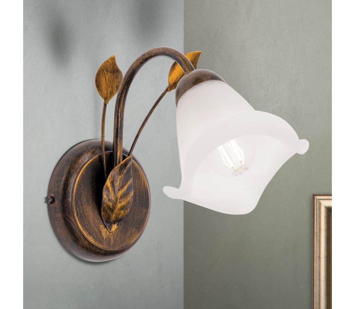 Orion WA 2-1372/1 - Nástěnná lampa SISI 1xE14/40W/230V bronz/patina WA 2-1372/1 Antik