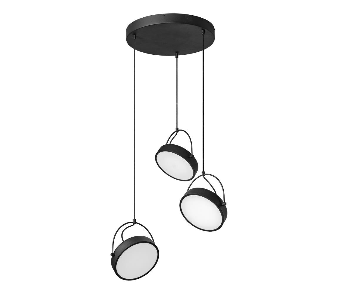 Osram - LED Lustr na lanku DECOR PUCK 3xLED/12W/230V CRI 90 černá 4058075846586