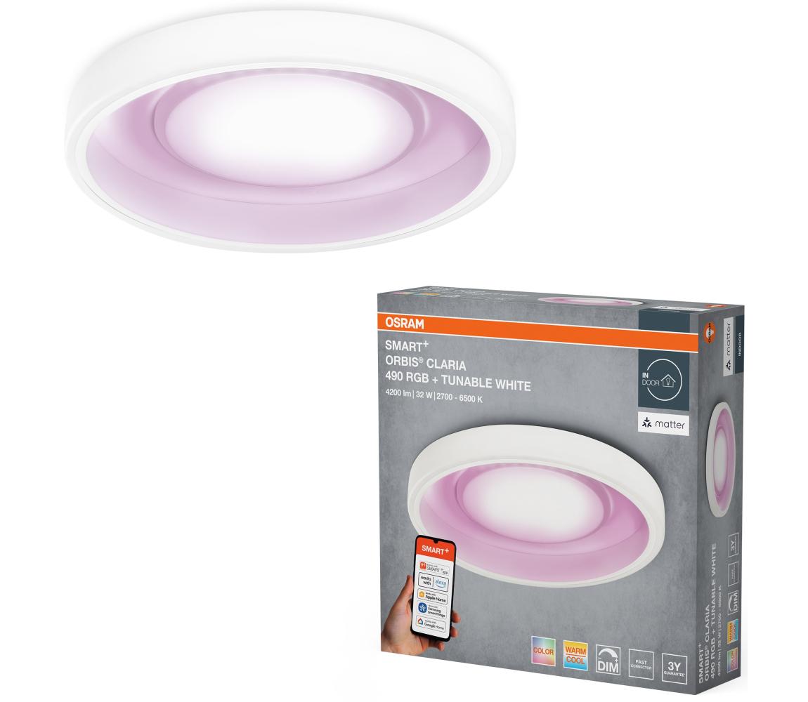 Osram- LED RGBW Stmívatelné stropní svítidlo SMART+ CLARIA LED/32W/230V Wi-Fi 4099854473609