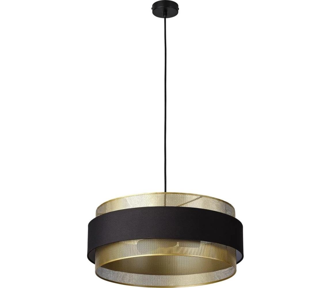 Osram - Lustr na lanku DECOR HORNET 3xE27/10W/230V pr. 50 cm černá/zlatá 4058075847866