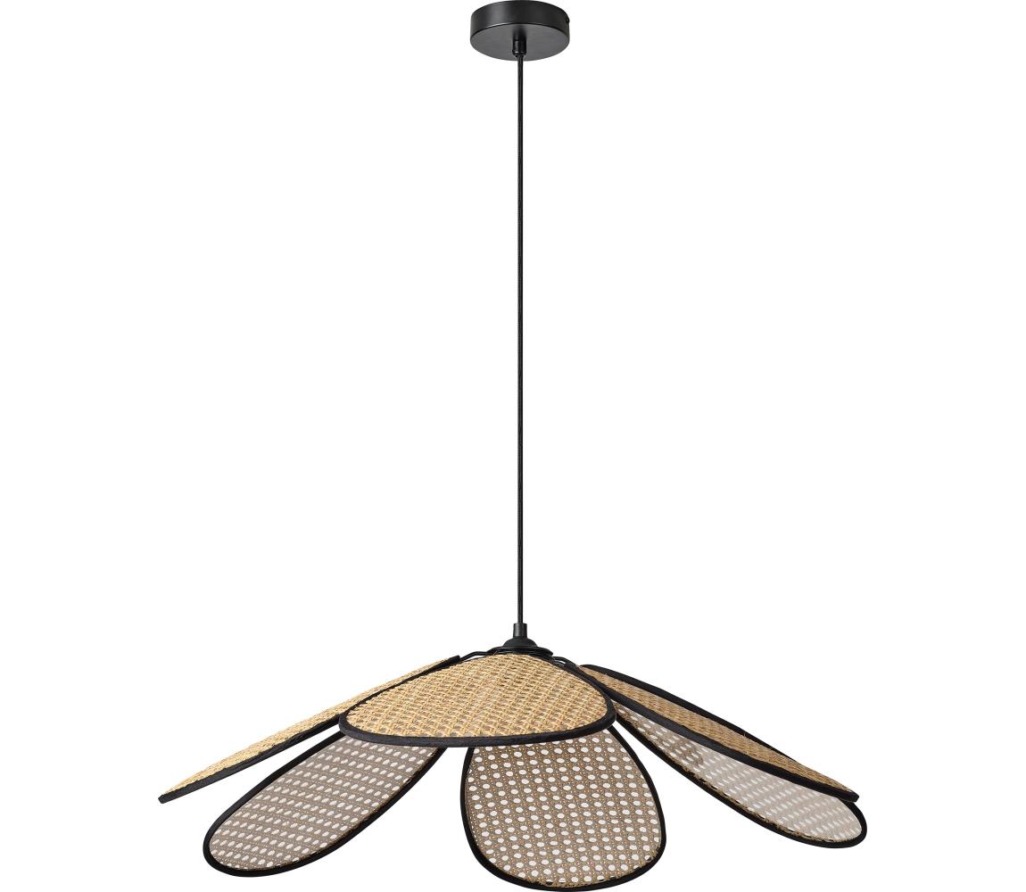Osram - Lustr na lanku DECOR RATTAN 1xE27/15W/230V pr. 69 cm béžová/černá 4058075847200