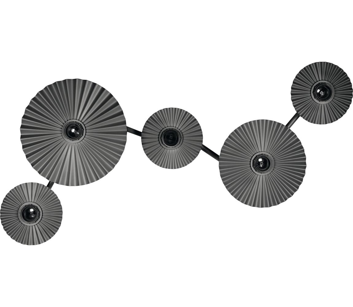 Osram - Nástěnné svítidlo PLISSEE 5xE27/15W/230V antracit 4058075851993