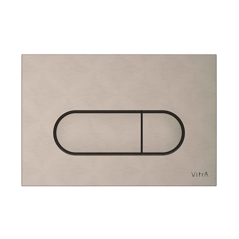 Ovládací tlačítko VitrA Root Round plast broušený nikl 740-2295 740-2295