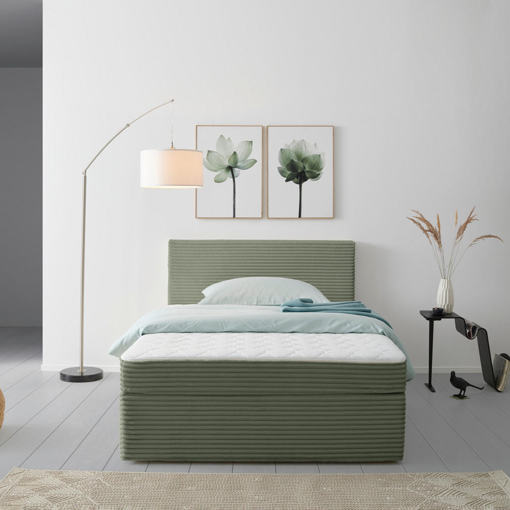 P & B AMERICKÁ POSTEL, 140/200 cm, zelená