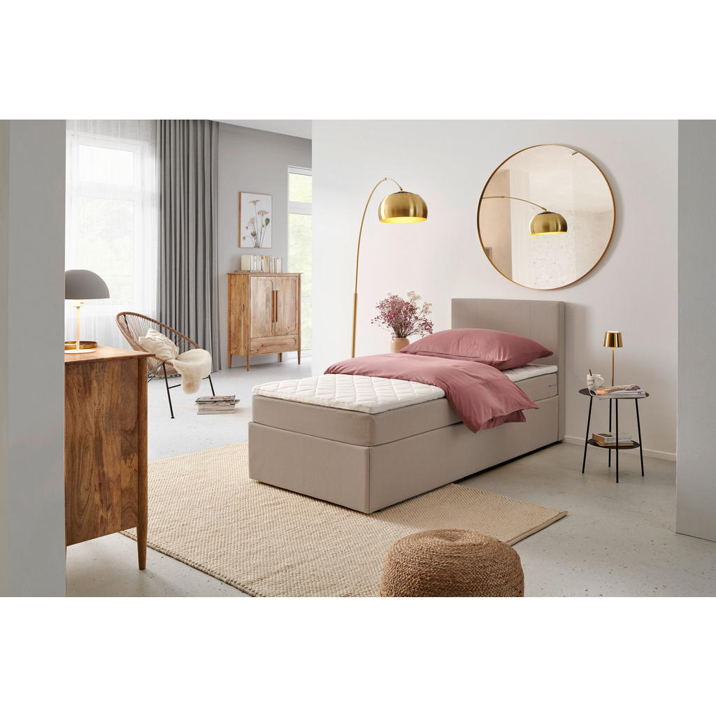 P & B AMERICKÁ POSTEL, 90/200 cm, pískové barvy