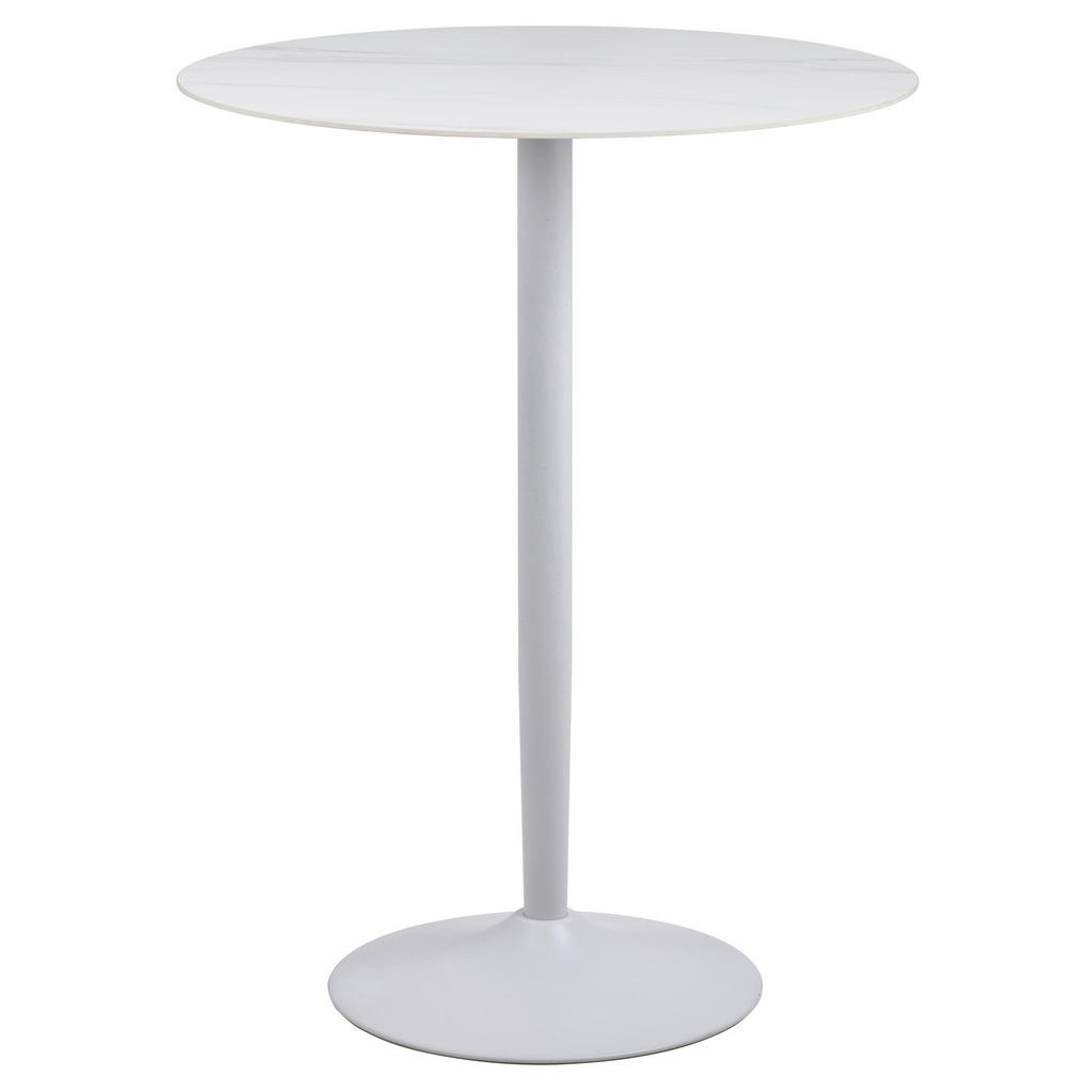 P & B BAROVÝ STŮL, bílá, 80/80/105 cm