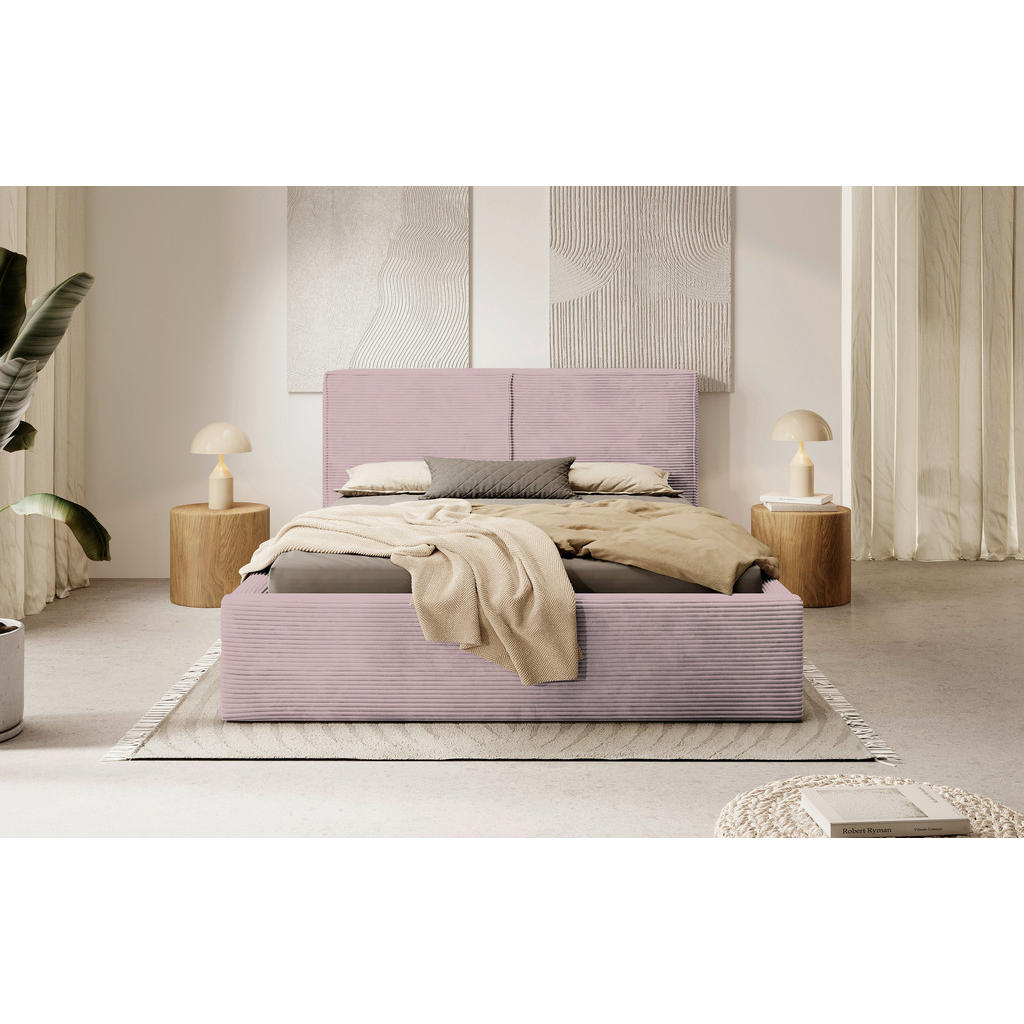 P & B ČALOUNĚNÁ POSTEL, 180/200 cm, růžová