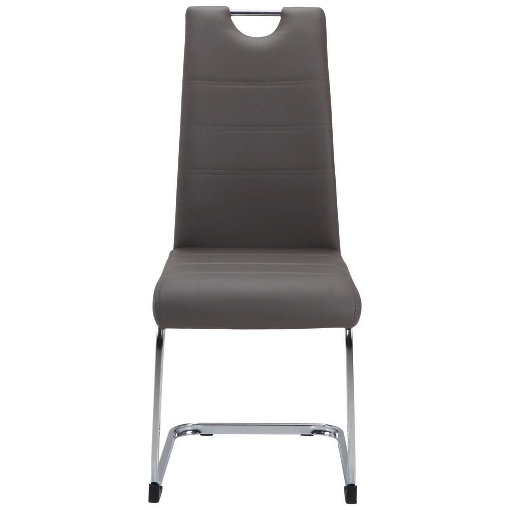 P & B HOUPACÍ ŽIDLE, šedohnědá, barvy chromu