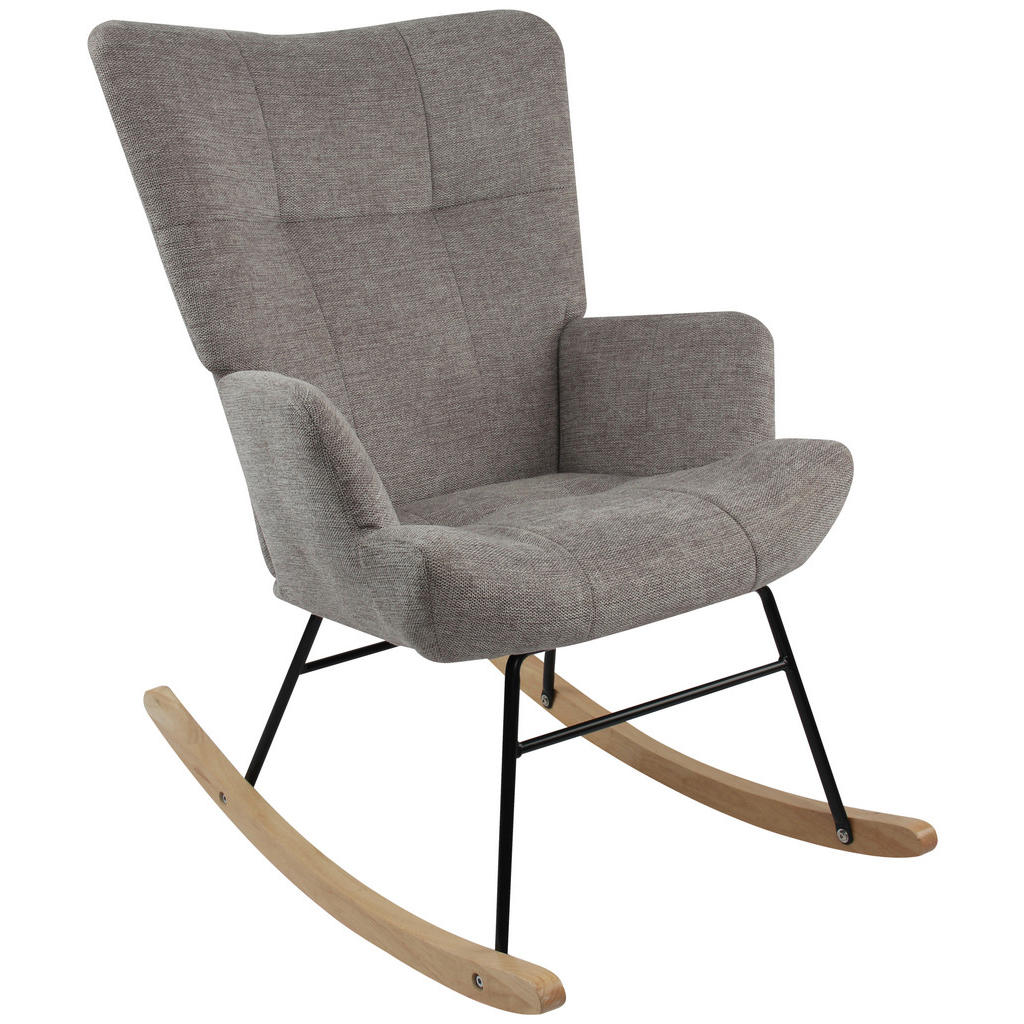 P & B HOUPACÍ ŽIDLE, textil, šedá