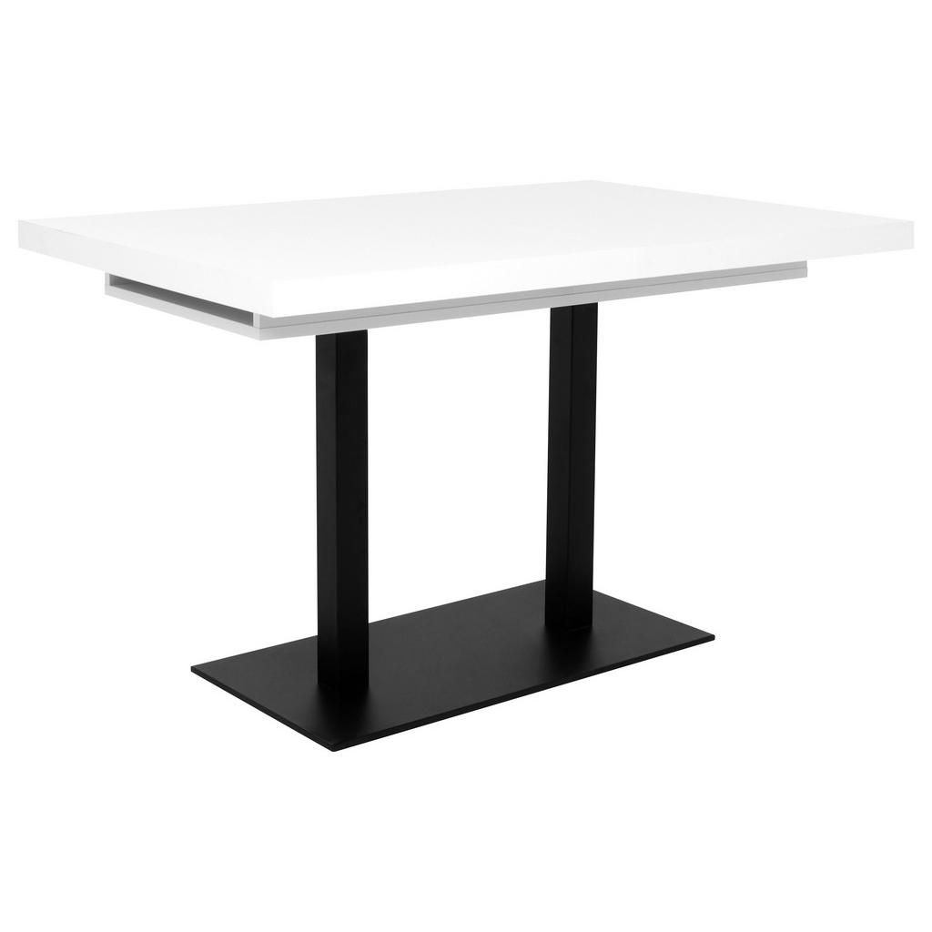 P & B JÍDELNÍ STŮL, černá, bílá, 120/80/75 cm