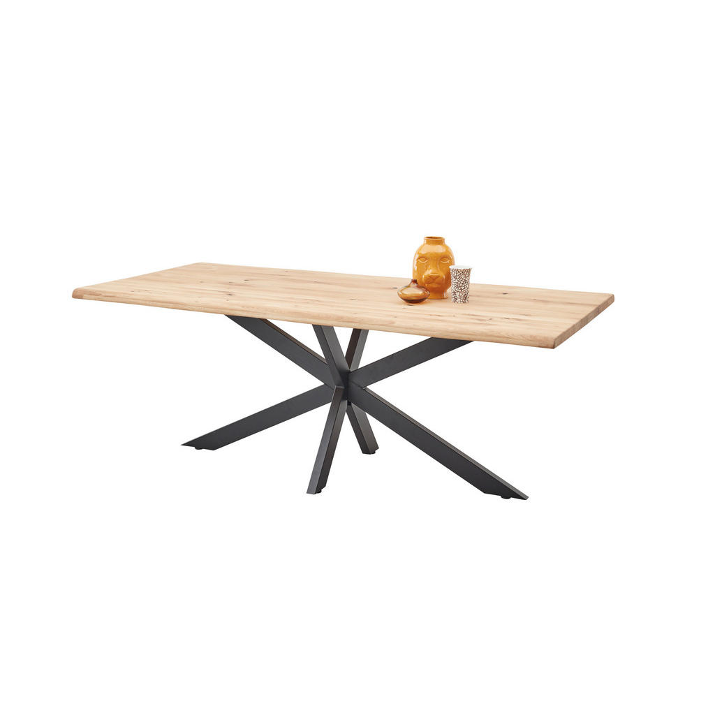 P & B JÍDELNÍ STŮL, dub, černá, barvy dubu, 200/100/76 cm 1