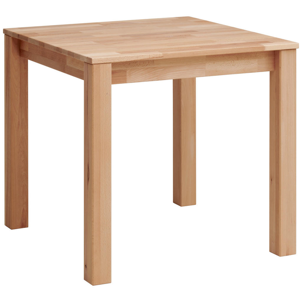 P & B JÍDELNÍ STŮL, jádrový buk, jádrový buk, 80/80/75 cm