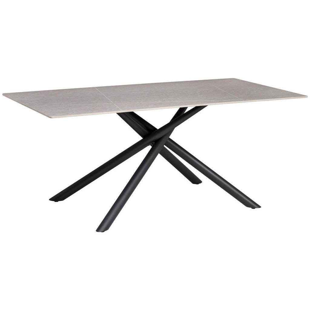 P & B JÍDELNÍ STŮL, šedá, 180/90/76 cm