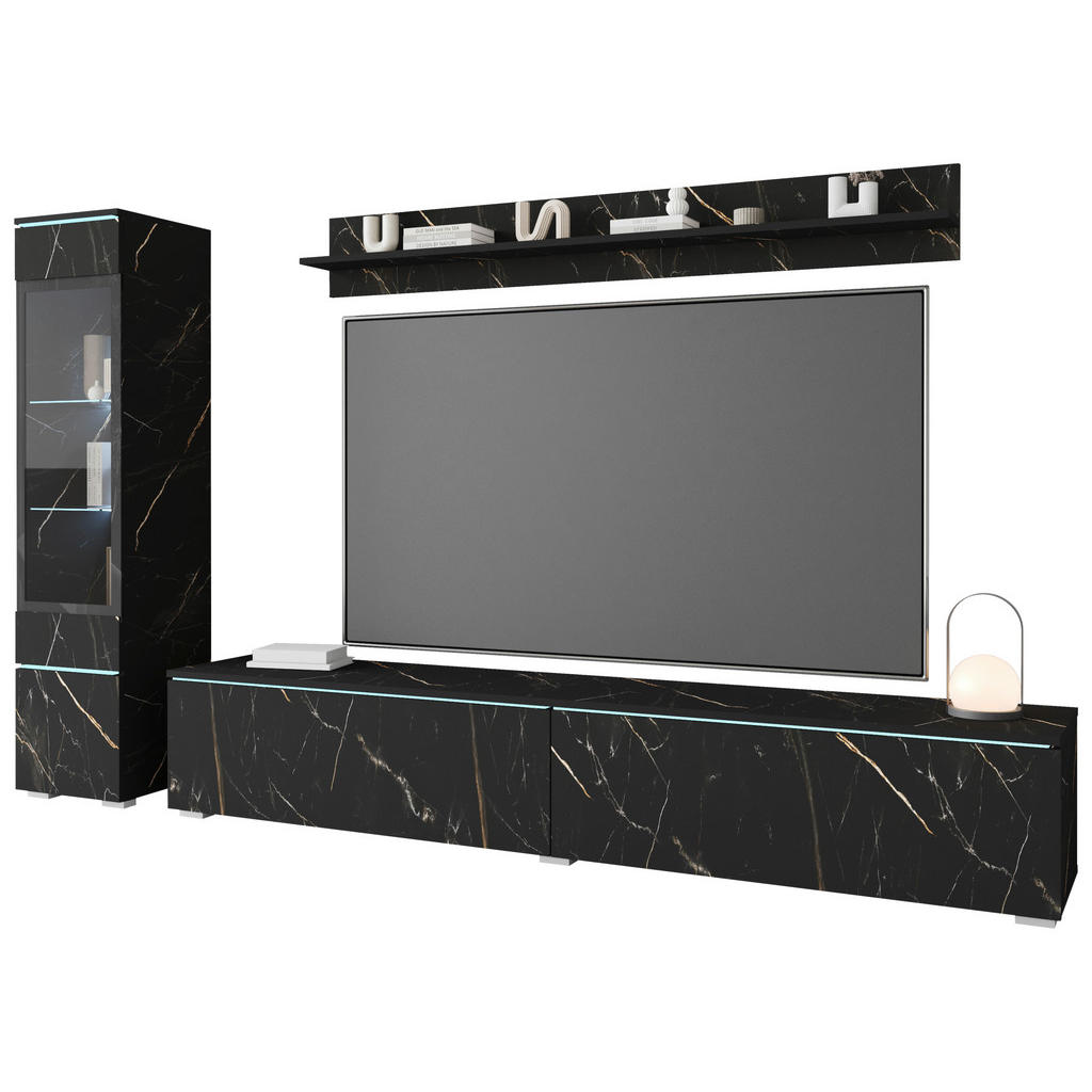 P & B OBÝVACÍ STĚNA barvy břidlice