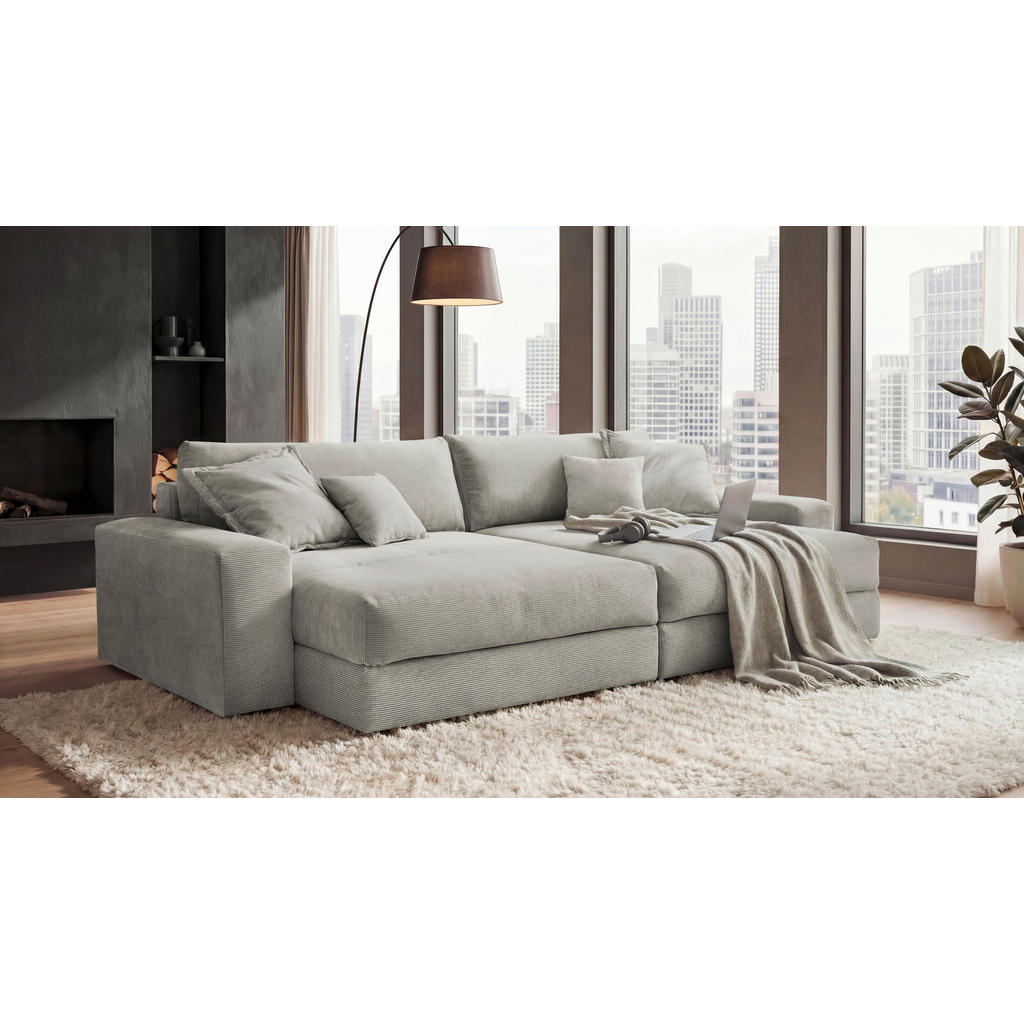 P & B POHOVKA BIG SOFA, textil, béžová