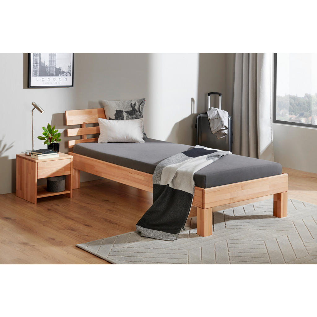 P & B POSTEL, 90/200 cm jádrový buk