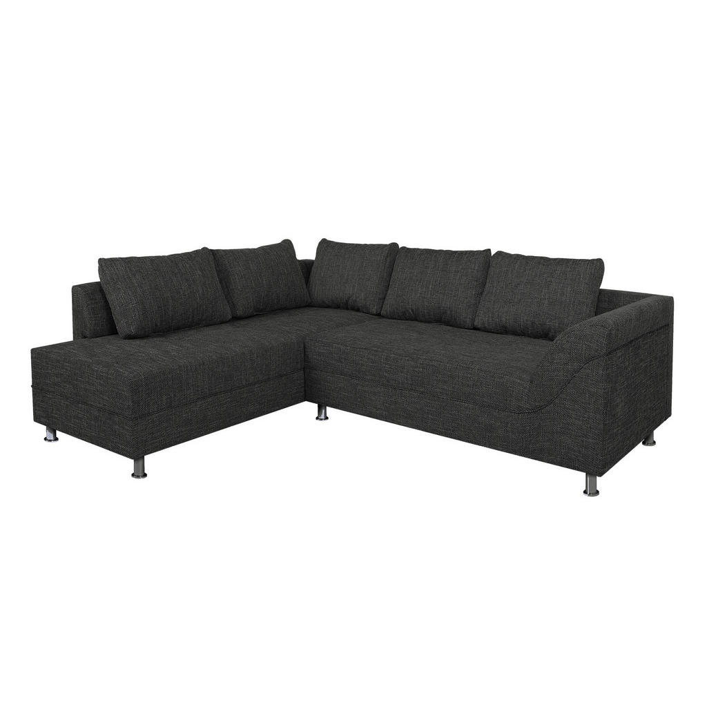 P & B ROHOVÁ SEDAČKA, kompozitní dřevo, textil, černá