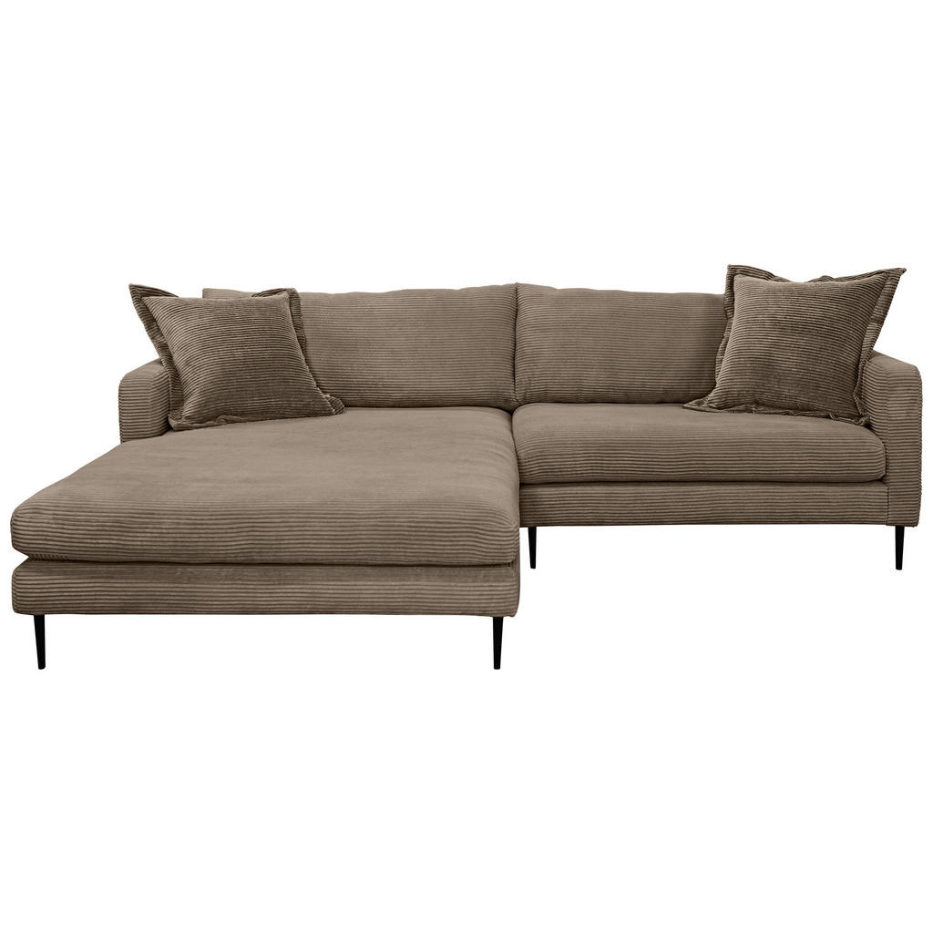 P & B ROHOVÁ SEDAČKA, textil, hnědá 1