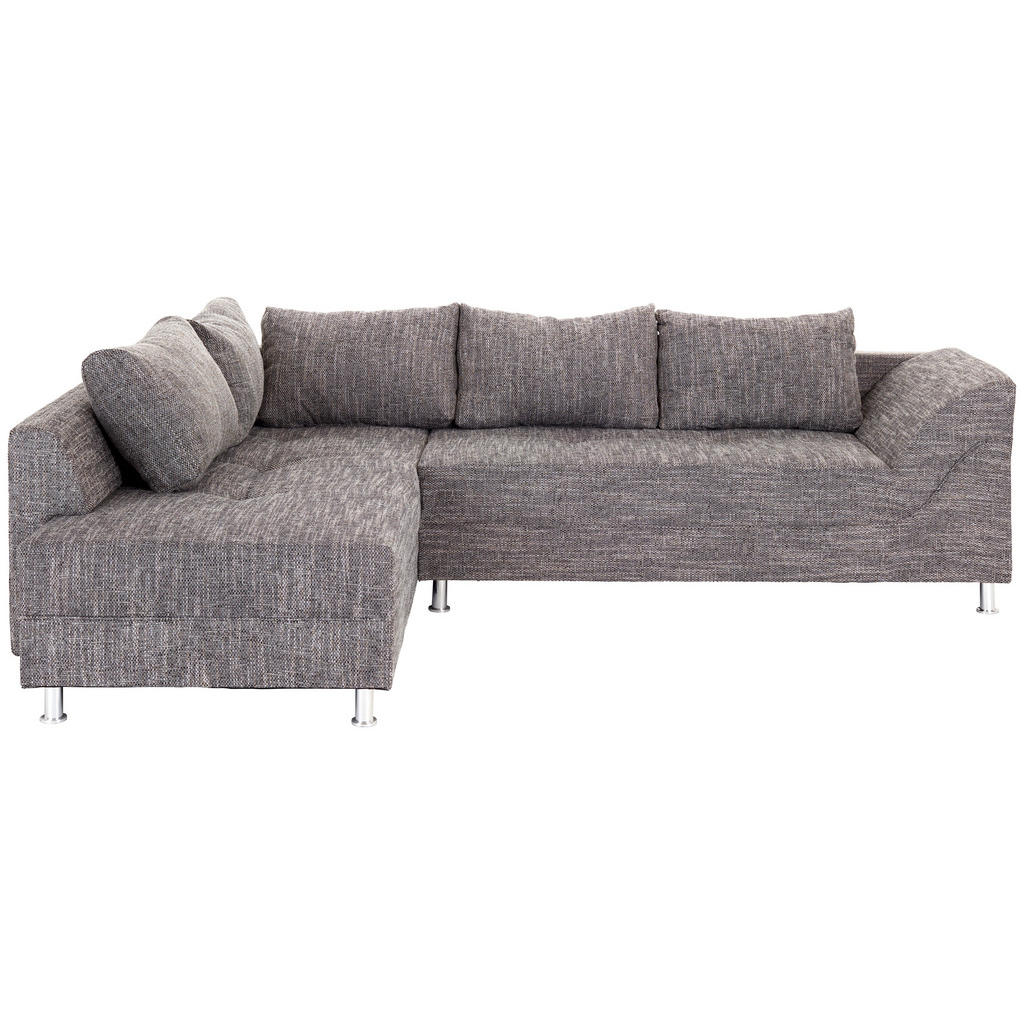 P & B ROHOVÁ SEDAČKA, textil, kompozitní dřevo, šedá