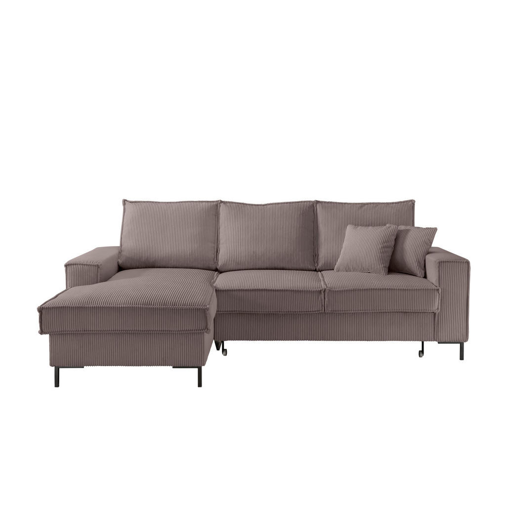 P & B ROHOVÁ SEDAČKA, textil, šedavě hnědá 1